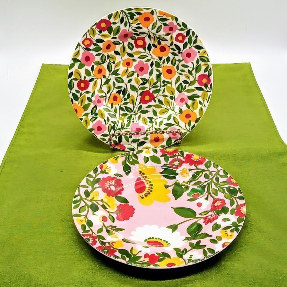 Spode Emma's Garland Kim Parker Home Floral Ceramic Plates